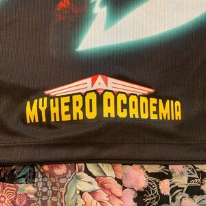 My Hero Academia Mens XL T-Shirt Deku Electric Charged Kanji Attack Short Sleeve